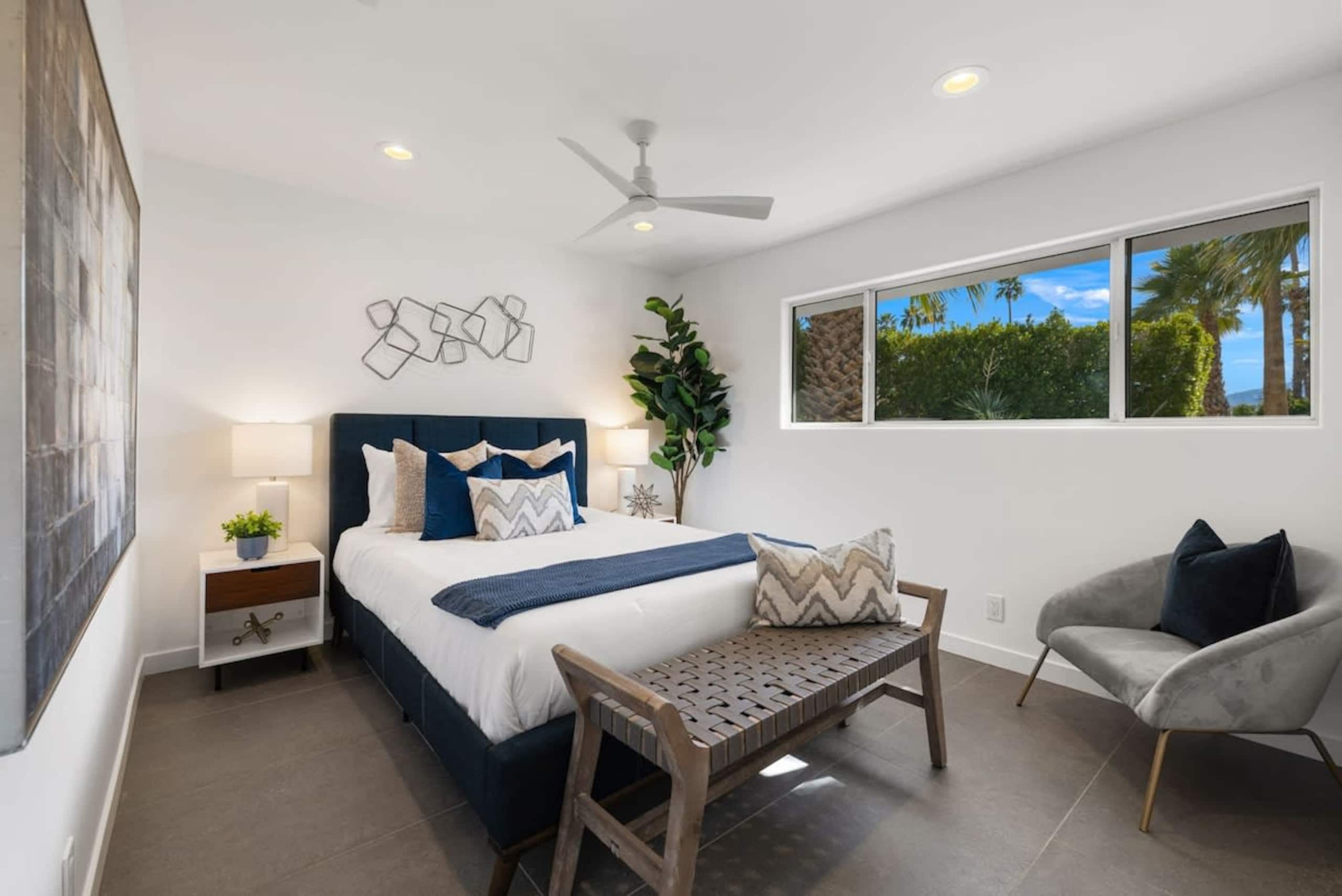 Suite Two with queen bed and sitting area
